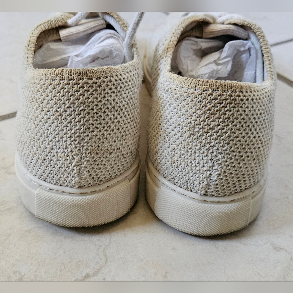 Nisolo Women's Go-To Eco-Knit Sneaker in linen size 6 - Picture 4 of 10